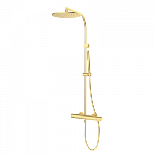 90499907 PREMIUM Матовый Золотой смеситель для душа с колонкой Матовое Золото GRB MIXERS