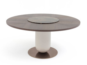 Деревянный стол с Lazy Susan
