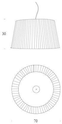 Tonin Casa Подвесной светильник из ткани Rivalto sun-id-1368382 - Вид №2