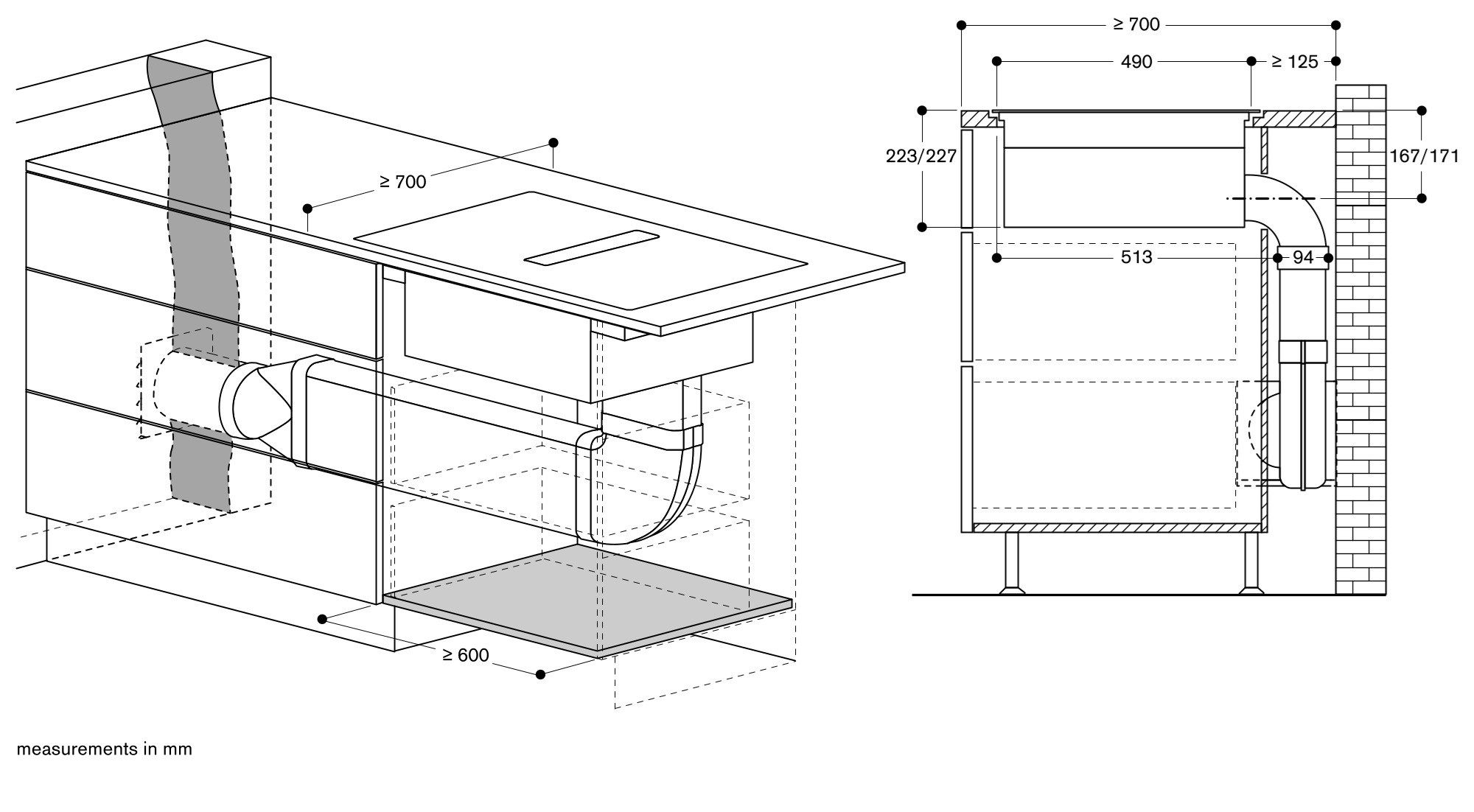 Индукционная плита со встроенной вытяжкой класса А GAGGENAU серия 400 ARCH-00034406 - Вид №7