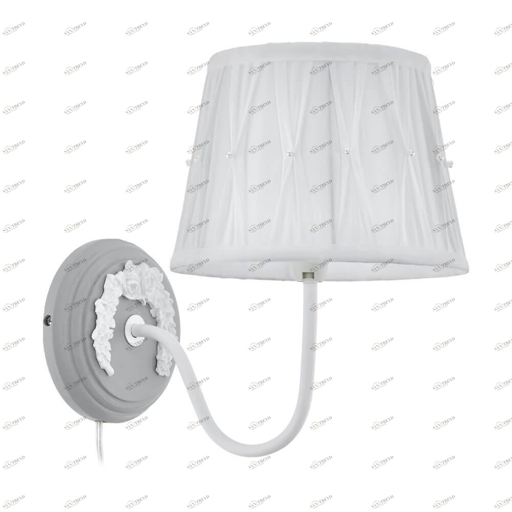 Бра с абажуром белое Bridekirk 43237 EGLO BRIDEKIRK 00-3929933 Белый 