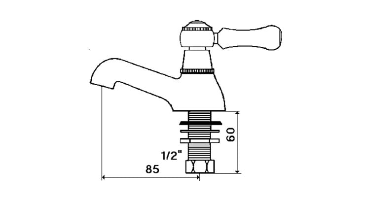 Смеситель для раковины с одним отверстием rvb 1935 WOOD ARCH-00054756 - Вид №2