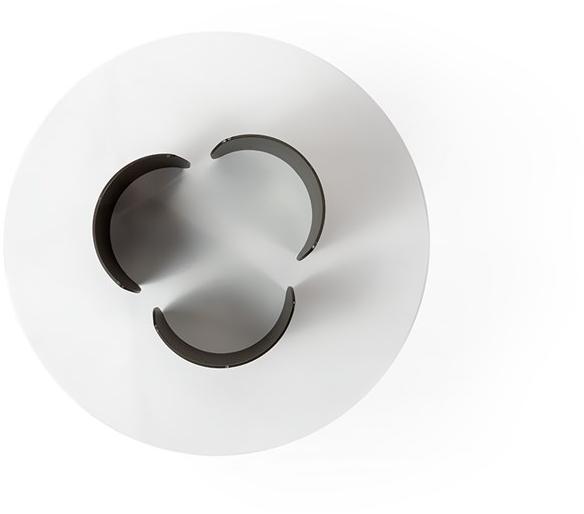 Reflex Низкий круглый стеклянный журнальный столик Petalo sun-id-1461696 - Вид №1