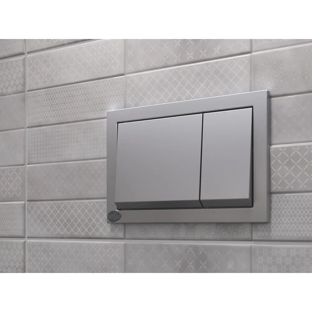 Кнопка двойного смыва Sensea Dana цвет хром матовый STLM-2130181 - Вид №2