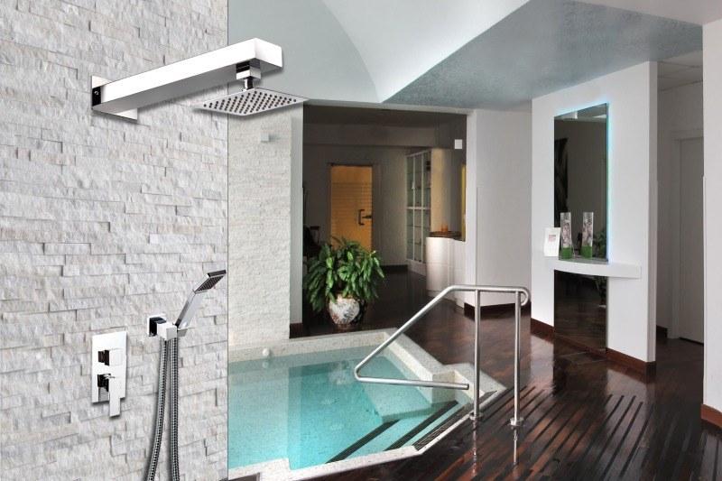 Ama Luxury Shower Настенная лейка душа из нержавеющей стали с держателем sun-id-1495095 - Вид №1