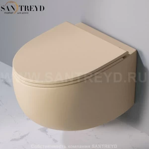 S555T0R0V6.131 Подвесной унитаз настенный Бежевый A. e T. Italia Dot Италия