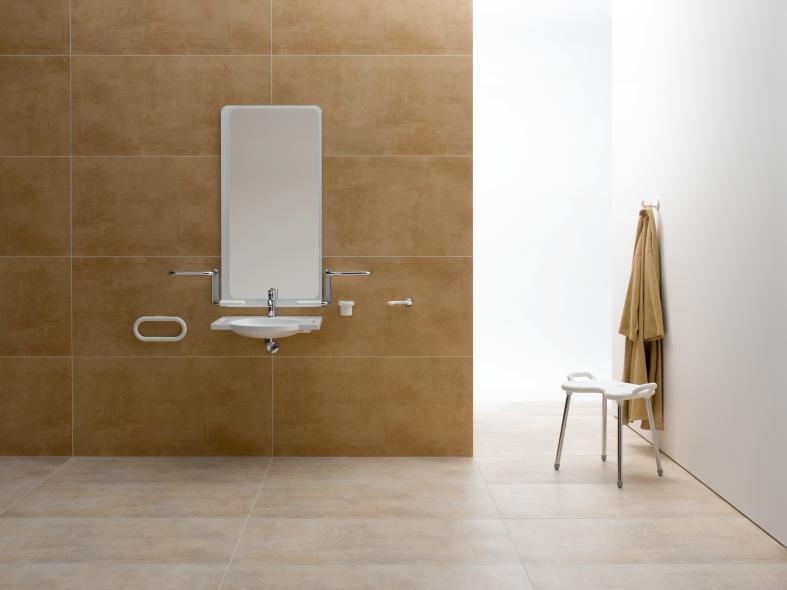 802.03.110L Зеркальная полка для сплошных зеркал HEWI Serie 802 LifeSystem  - Вид №3