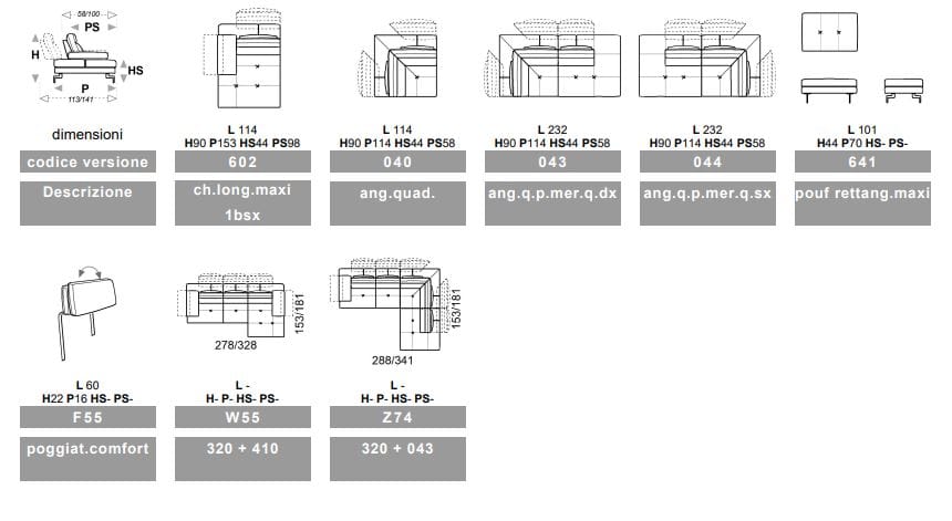 3-местный съемный тканевый диван Calia Italia премиум ARCH-00053104 - Вид №2