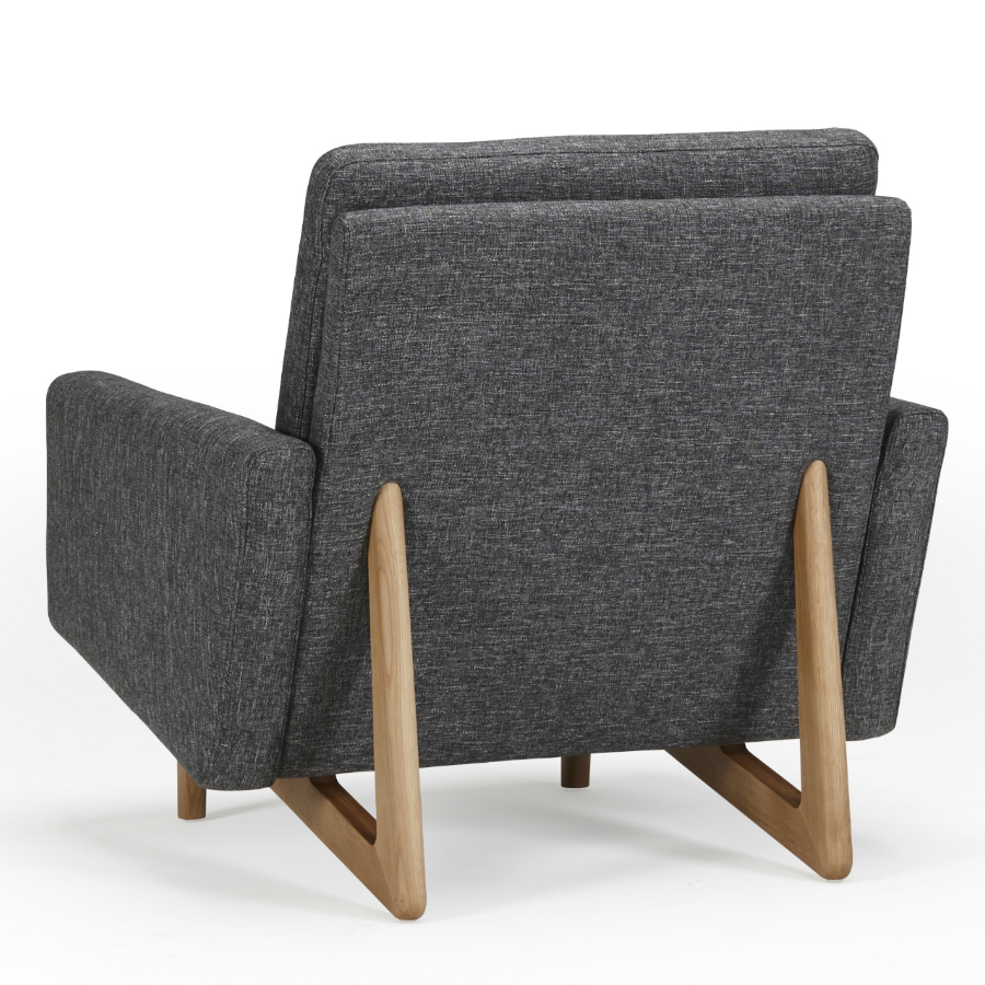 Кресло Egsmark, лакированный дуб, темно-серое Kragelund 20001202248 - Вид №4