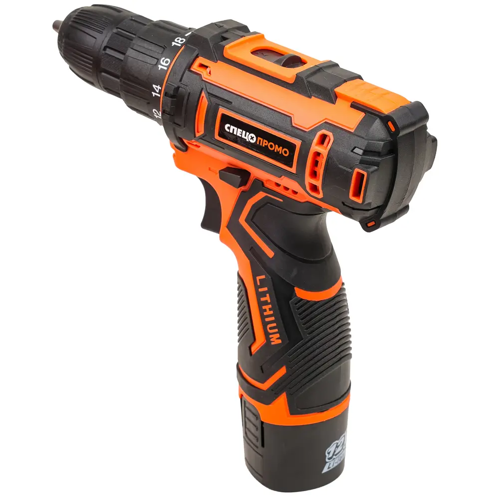 Дрель-шуруповерт аккумуляторная Спец Промо БДА-12ЛИ-3 (4195), 12 В Li-ion 2x2 Ач STLM-2060879 - Вид №7