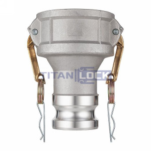 Камлок алюминиевый тип DА (переходник розетка 3" х ниппель 1,5"), TL3015DAAL TITAN LOCK