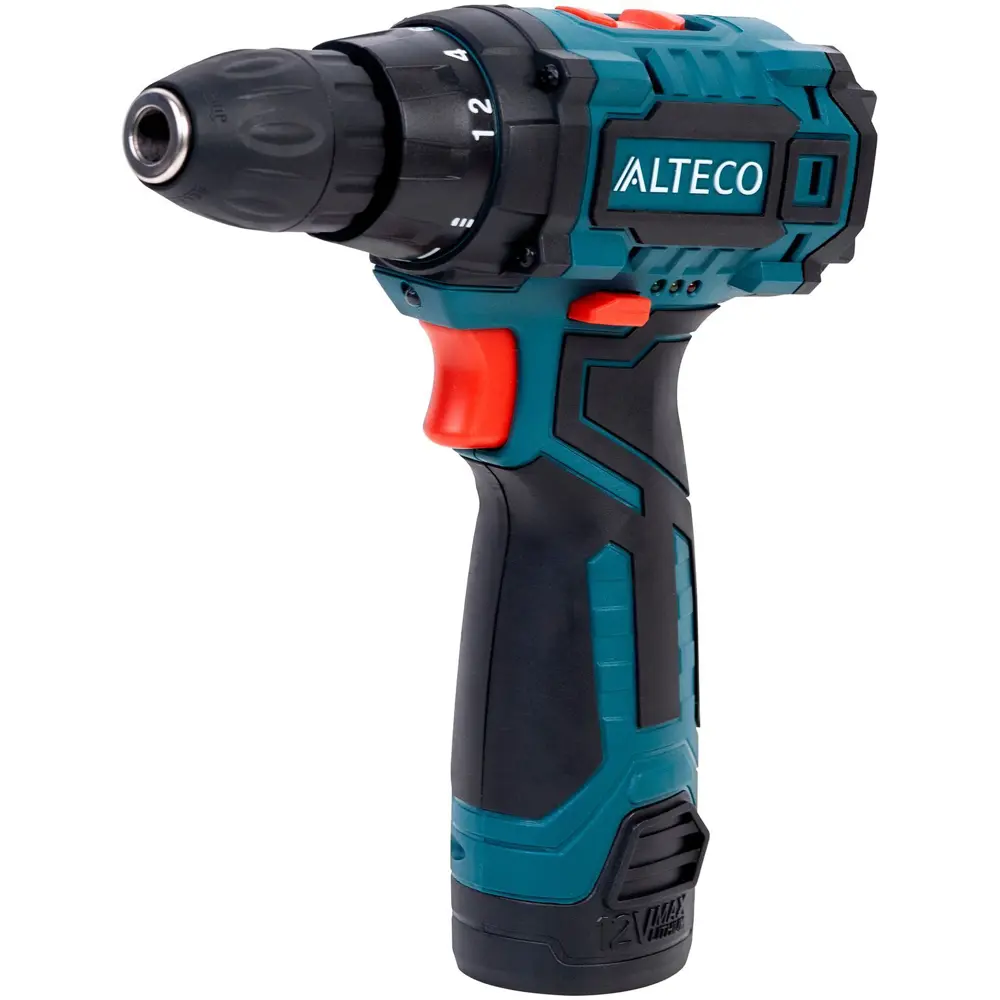 Дрель-шуруповерт аккумуляторная Alteco CD 1210.1 Li X2, 12 В Li-ion 2x1.3 Ач STLM-2154692