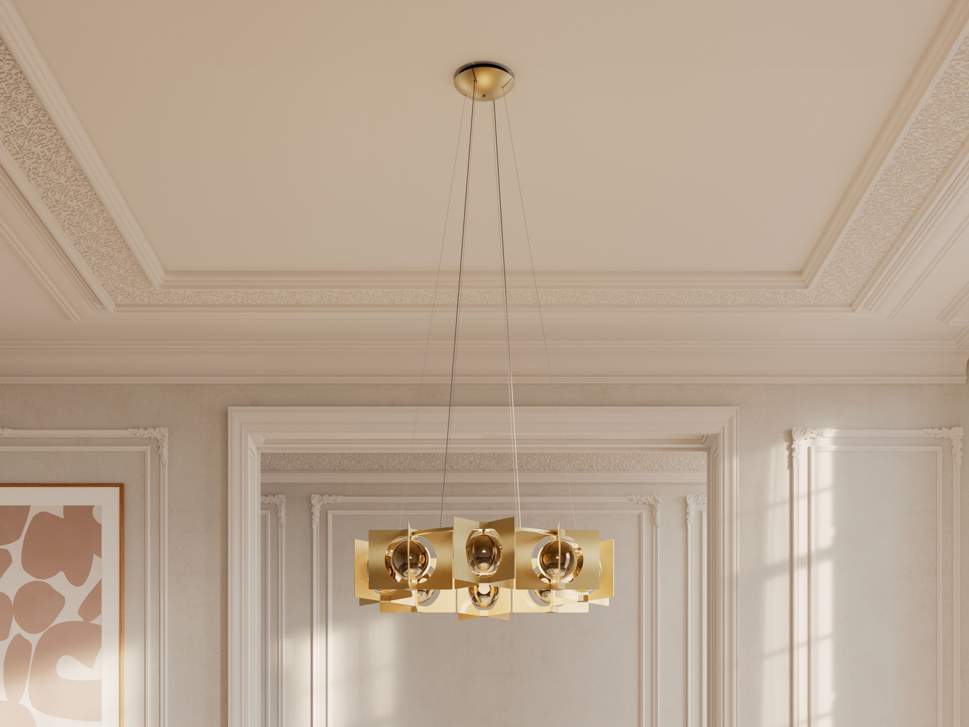 Металлический подвесной светильник Masiero GIROUETTE ARCH-00124463 - Вид №1