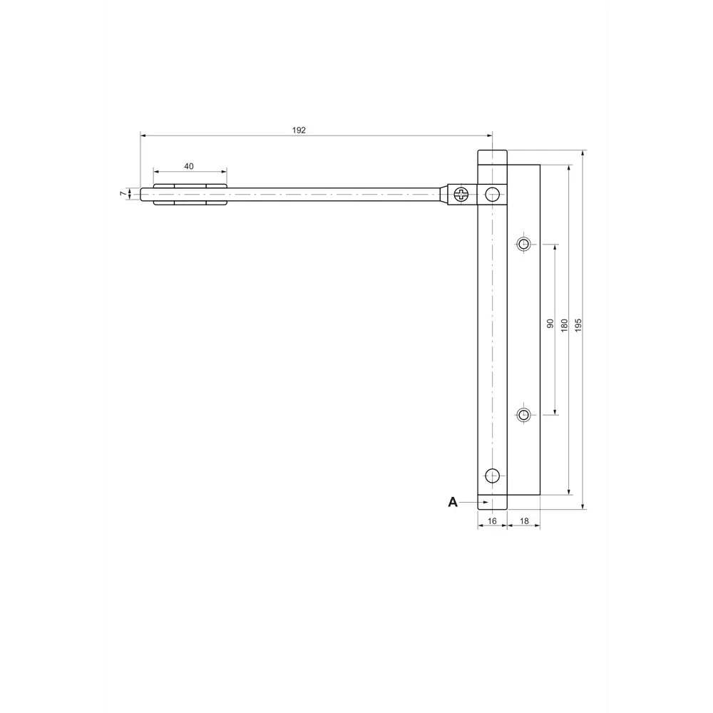 Доводчик дверной Armex EN1 белый 20 кг 89394968 STLM-1355957 - Вид №1