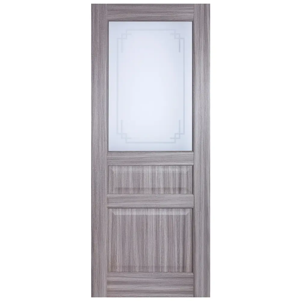 Дверь межкомнатная остеклённая Artens Мария 60x200 см цвет серый дуб 81933693 STLM-2193084 