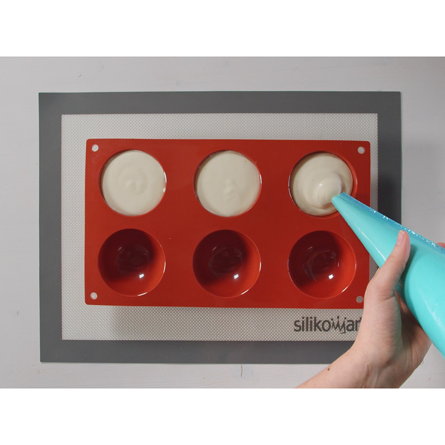 20.002.00.0065 Форма для приготовления пирожных half sphere 18,5 х 33,5 см силиконовая Silikomart  - Вид №8