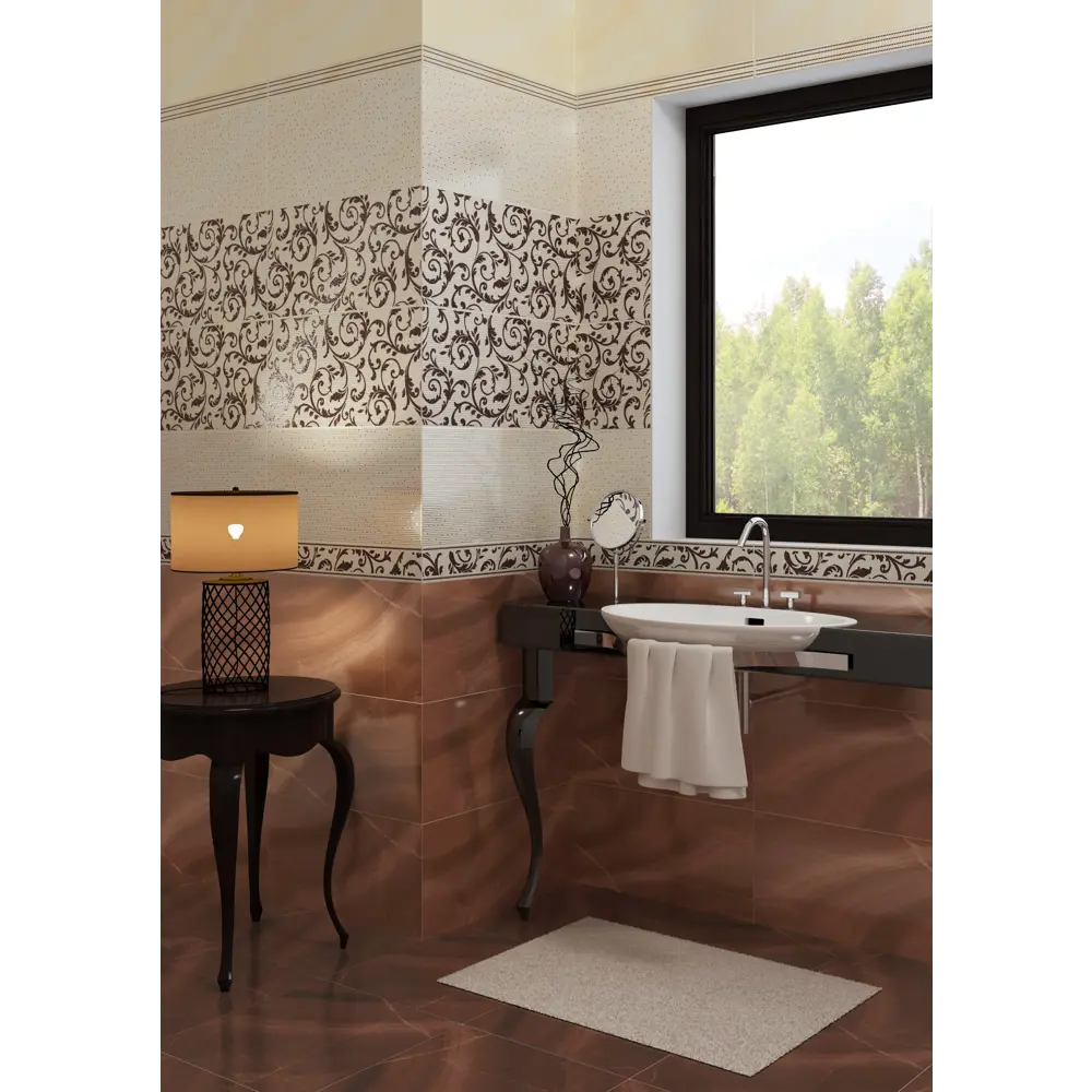 Бордюр «Неаполь G1» 60x9 см цвет бежевый AXIMA STLM-2125366 - Вид №3