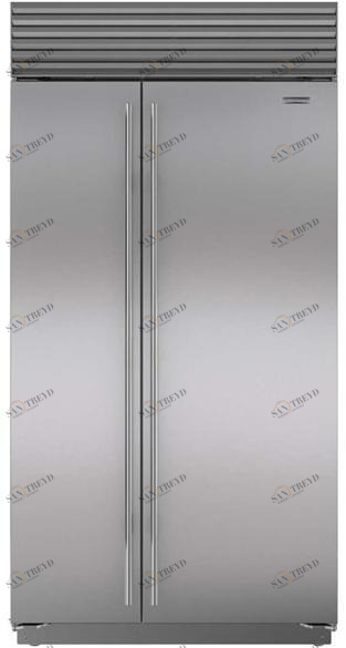 Sub-Zero Американский стальной двухдверный холодильник с морозильной камерой класса а + sun-id-1408615