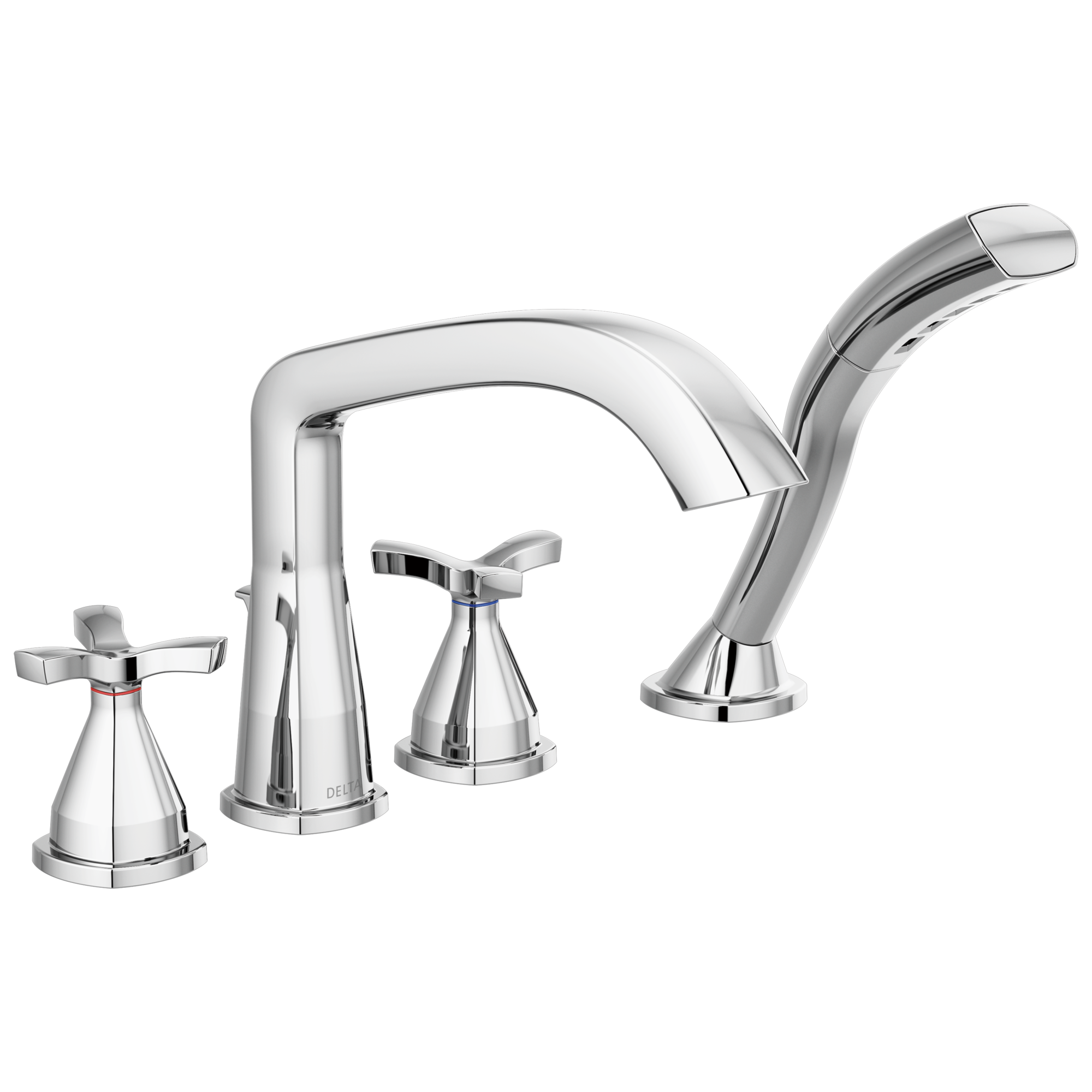 T47766 Римская ванна с четырьмя отверстиями Delta Faucet Stryke Хром 