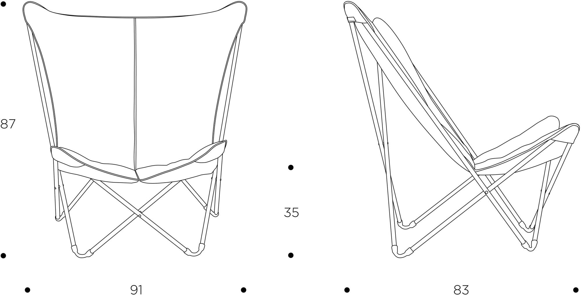 Lafuma Mobilier Садовое кресло из ткани sunbrella® с высокой спинкой Privilege Lfm2859 - Вид №5
