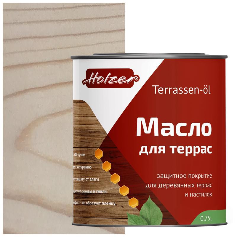 90407804 Масло для террас Mterras075BeliyTuman цвет белый матовый 0.75 л STLM-0218204 HOLZER