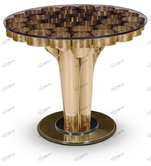 Essential Home Круглый журнальный столик из латуни Wormley sun-id-1479174