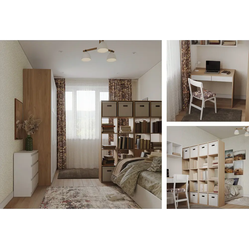 Santreyd - Компьютерный стол с двумя ящиками для организации рабочего пространства 86188692 STLM-0066676 - Вид №5