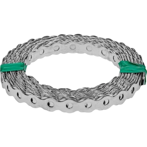 Перфорированная лента волна 12х05 10 м цвет серый