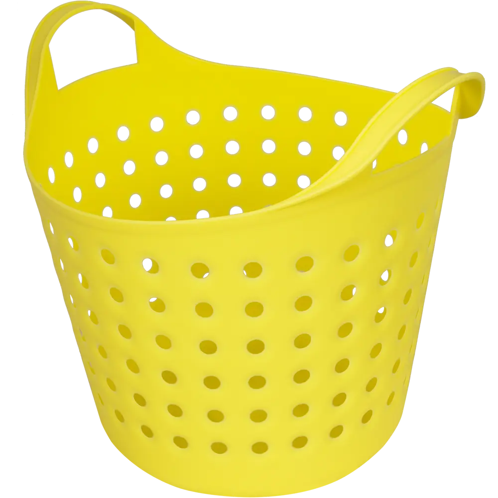 Корзинка Soft 20.61×22.21×17.4 см 4.1 л пластик цвет желтый BEROSSI STLM-2034518 - Вид №4