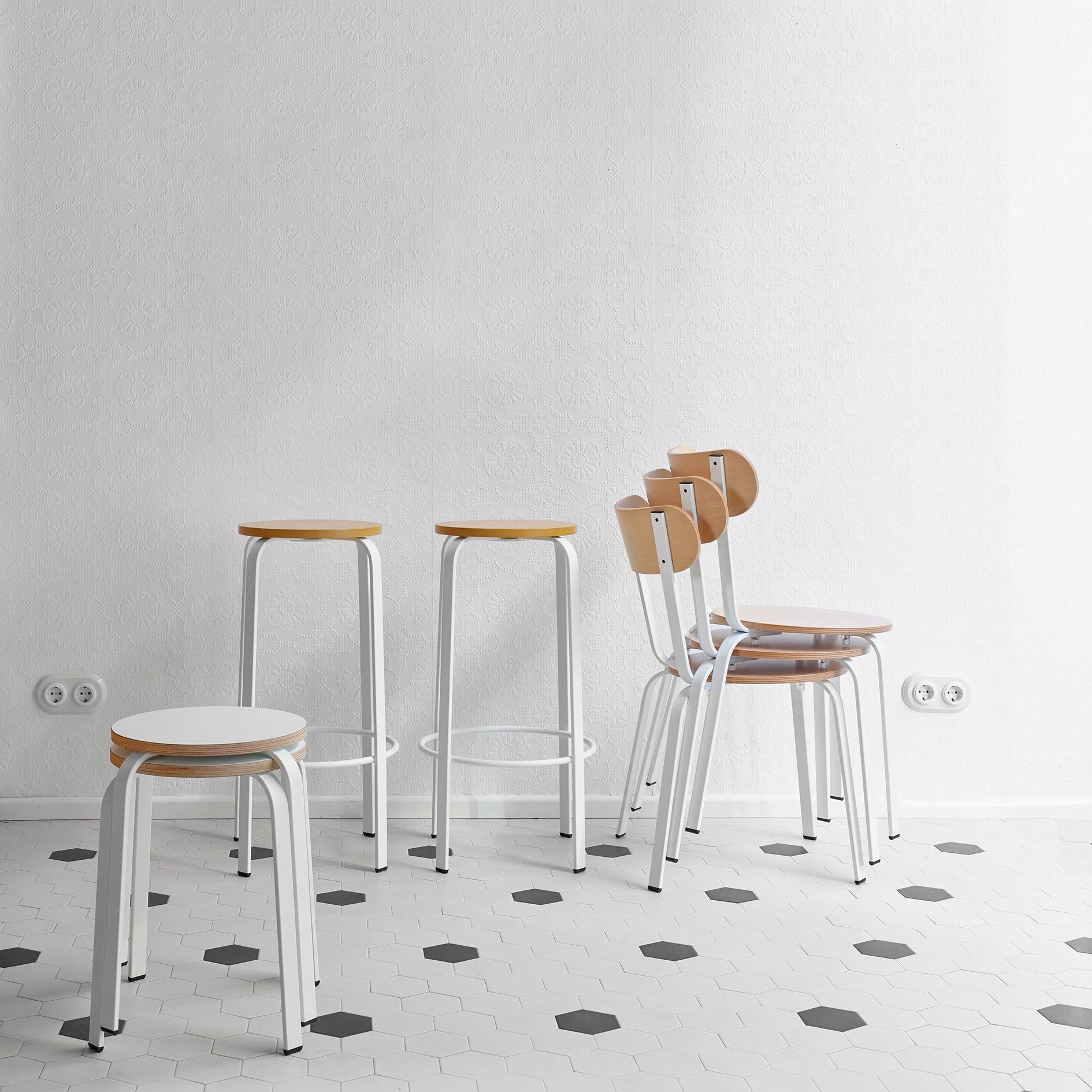 Высокий стул с подставкой для ног ONDARRETA CHICO ARCH-00098592 - Вид №8