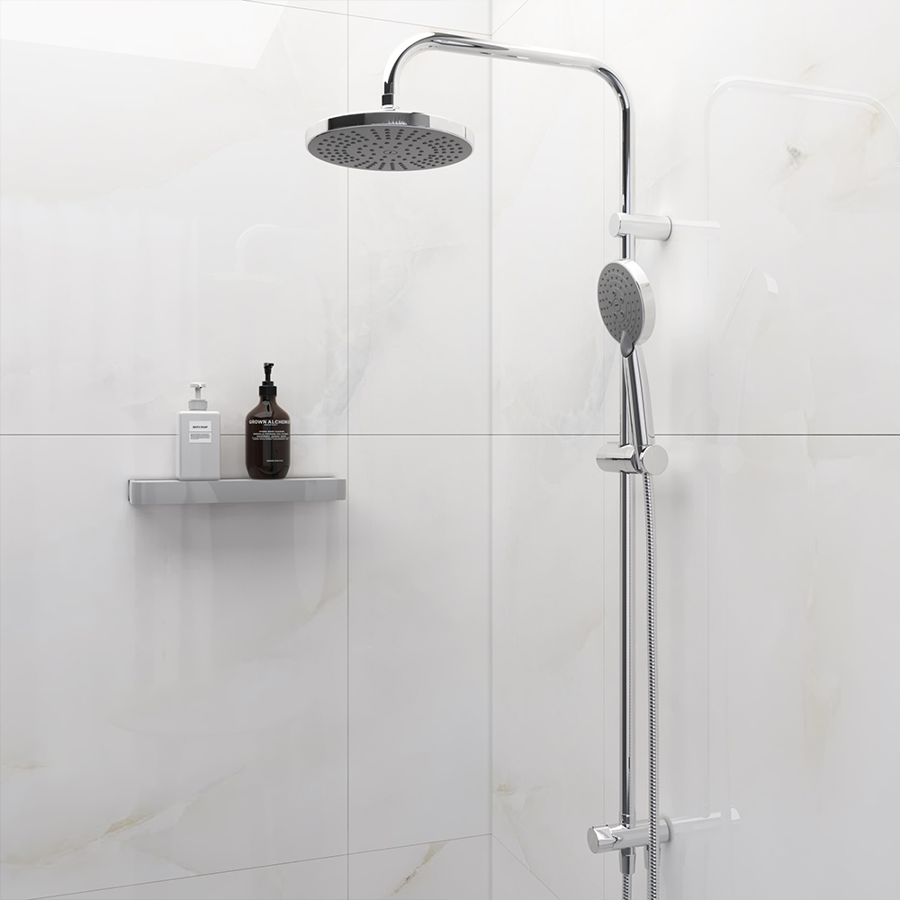 978100000 душ. система: верх. душ 200 мм ручн. душ d-110 мм 3 режима Damixa Origin One  - Вид №7