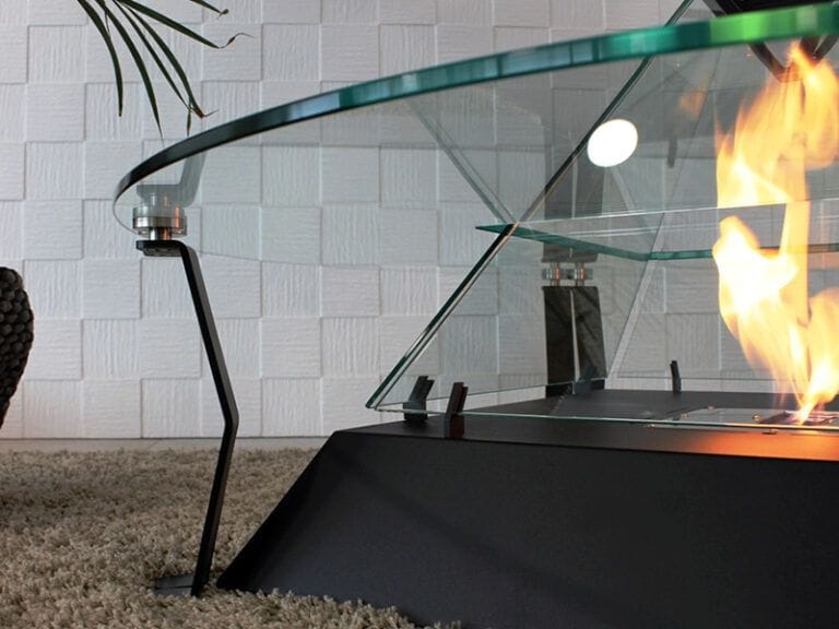 Отдельно стоящий камин с панорамным стеклом bioKamino CRYSTAL LOUVRE ARCH-00138063 - Вид №9