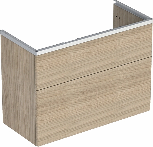 9610121101 IDO Glow напольная тумба под умывальник, с двумя ящиками, W = 880 мм, W1 = 900 мм, белый - Вид №8