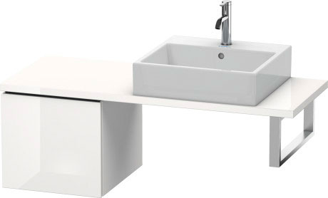 LC582100707 Шкафчик для компактной консоли L-Cube #LC5821 420 x 477 мм Бетонно-серый матовый декор Duravit - Вид №2