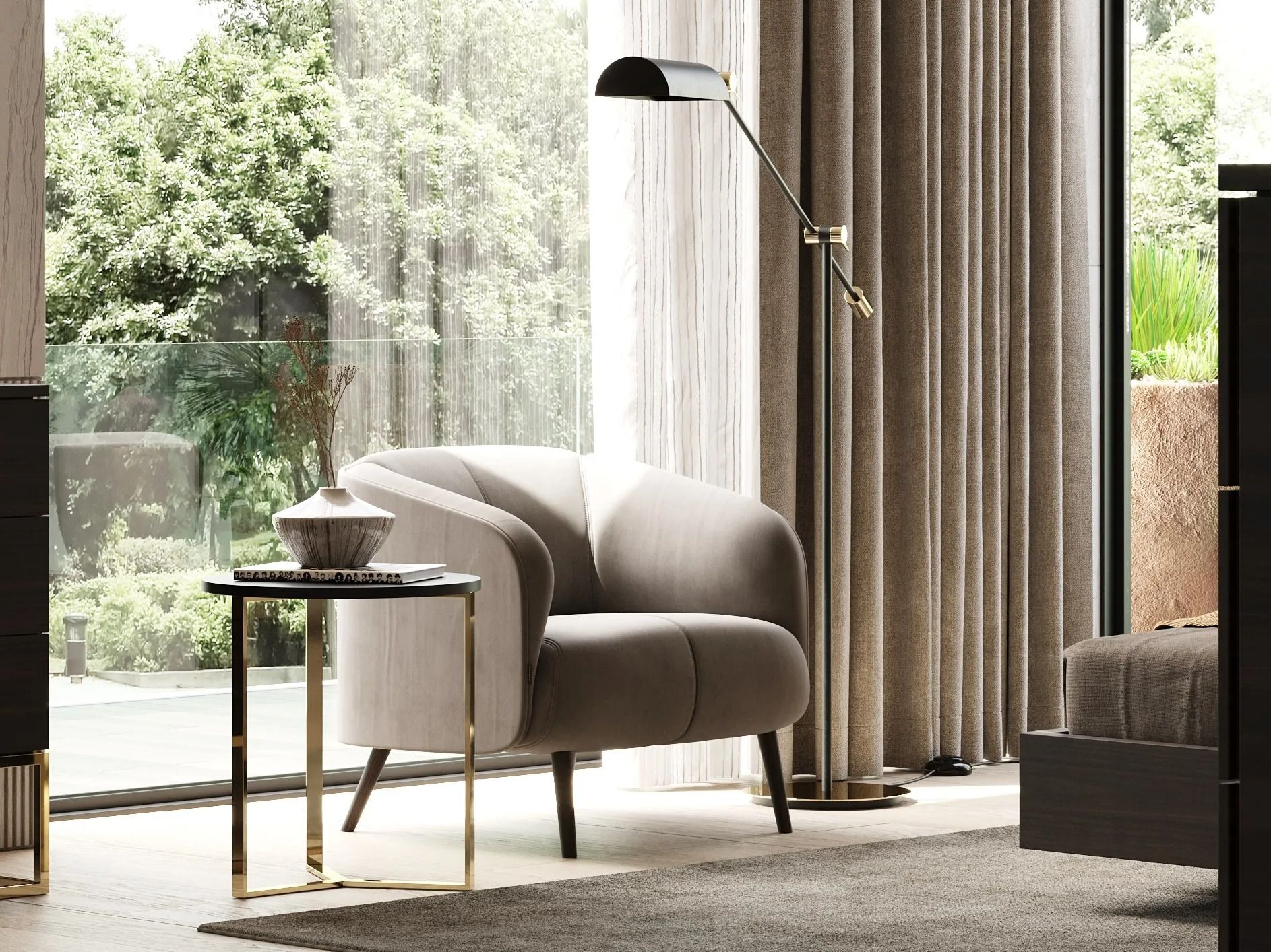 Круглый деревянный журнальный столик Laskasas Not Another Edition ARCH-00011088 - Вид №3