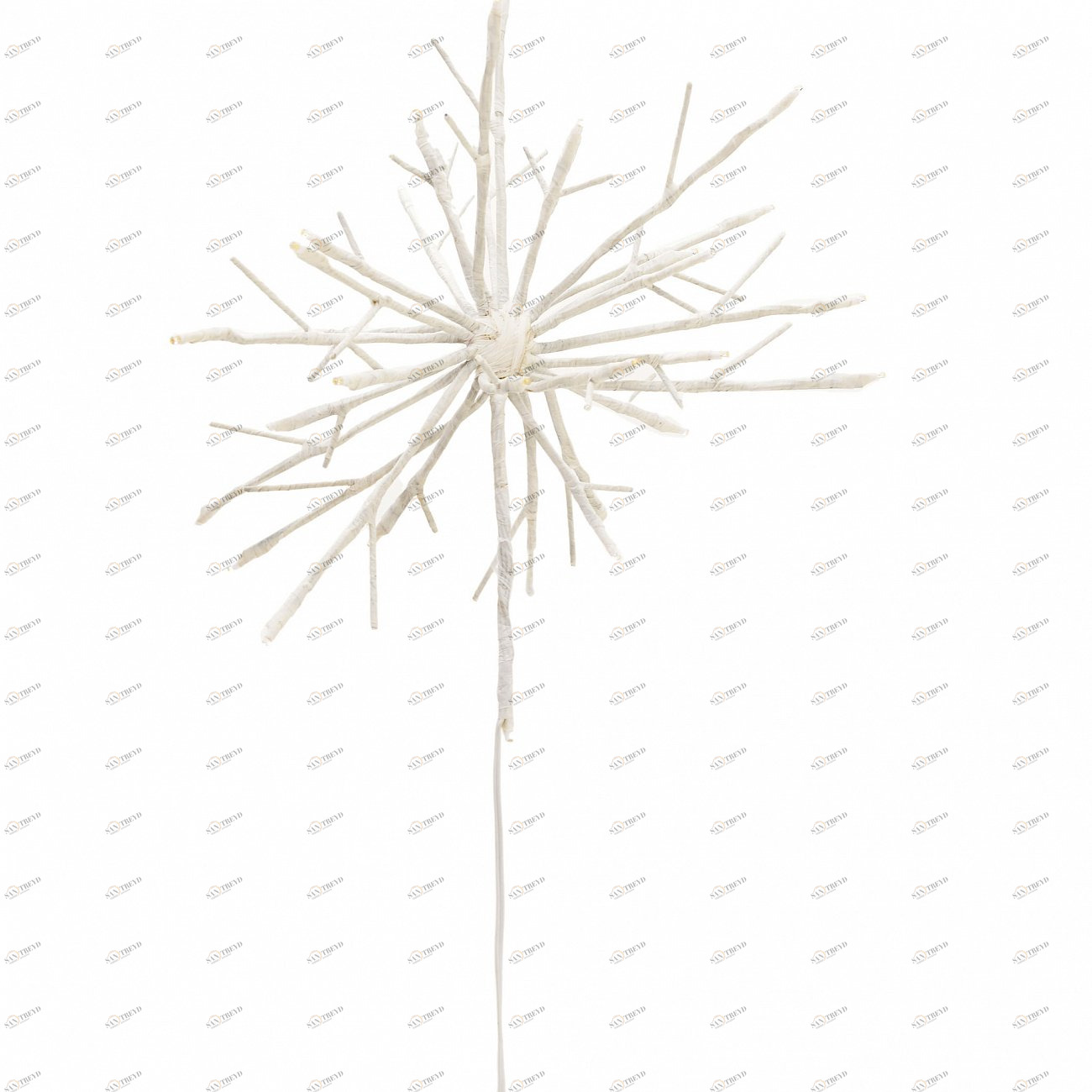 Игрушка елочная белая "Снежинка", 5 см TO4ROOMS НОВОГОДНИЙ ДЕКОР 00-3831209 Белый 