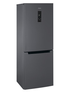 9055876 Холодильник с морозильником   Бирюса W920NF серый