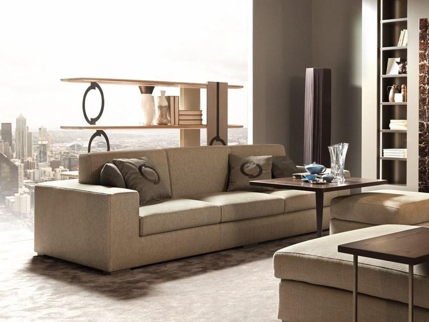 Caroti 3-местный кожаный диван в современном стиле с журнальной стойкой Concept Art.147 - theca - Вид №1