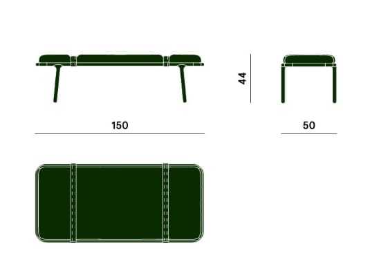 Мягкая скамья Carpanese Home BELTS ARCH-00139185 - Вид №3