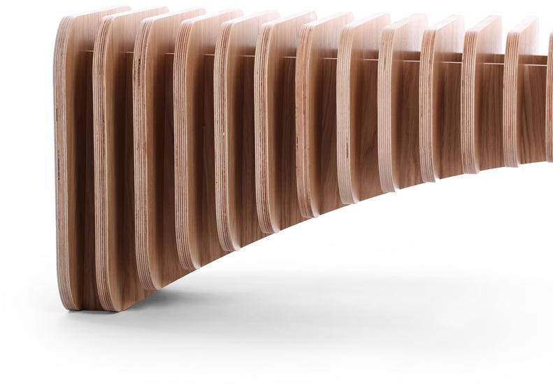 Скамейка из фанерованной древесины B Santreyd sun-id-1508526 - Вид №7