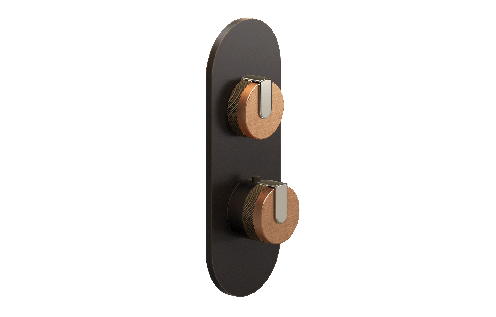 E-8026-R1BRGE0-L1PN-OB-T Планка M-Series с 2 ручками - Внешняя часть GRAFF MOD+