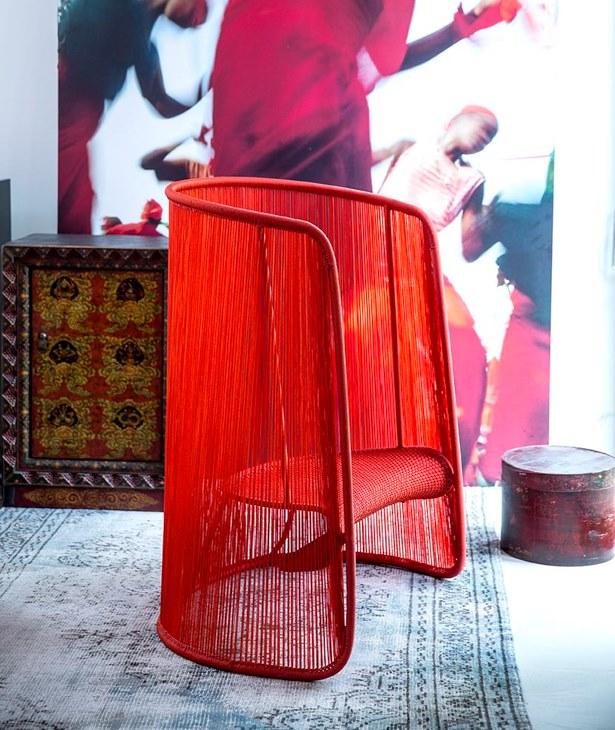 Moroso Кресло с высокой спинкой из цветных полиэтиленовых нитей M'afrique sun-id-1425448 - Вид №3