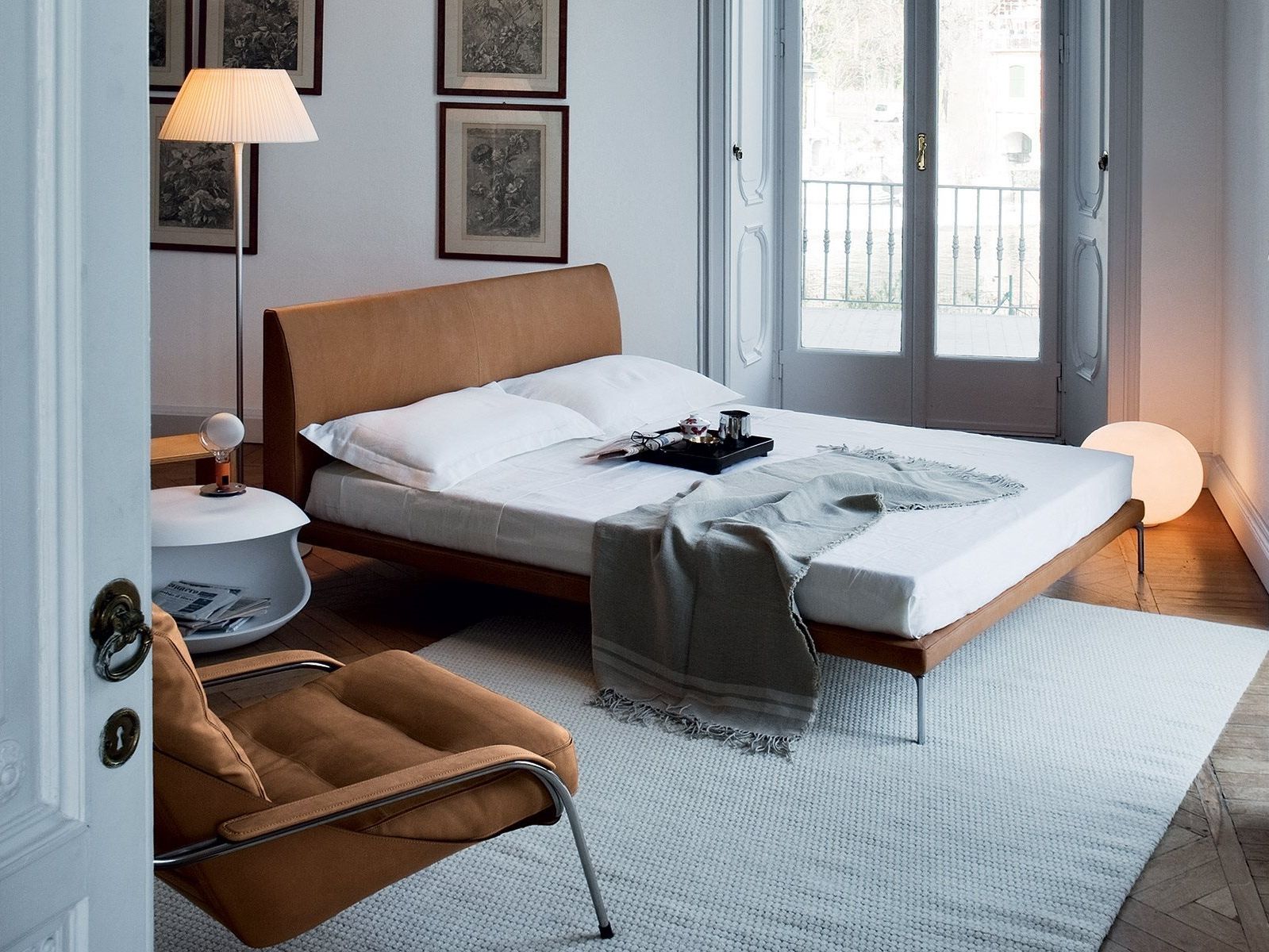 Двуспальная кровать с мягким изголовьем Zanotta TALAMO ARCH-00124949 - Вид №3