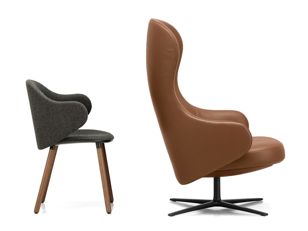 Вращающееся кресло с самотяжеляющимся механизмом Kristalia Dua ARCH-00038731 - Вид №2