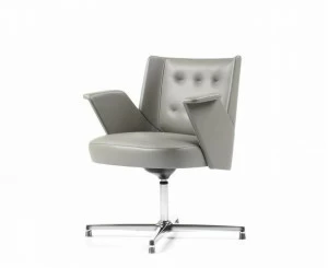 ESTEL GROUP Кресло в коже с 4-мя спицами Embrasse