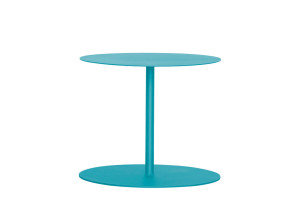 Стальной круглый садовый стол