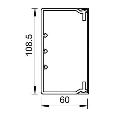 Электрический кабельный канал OBO Bettermann BlackLine ARCH-00056727 - Вид №4