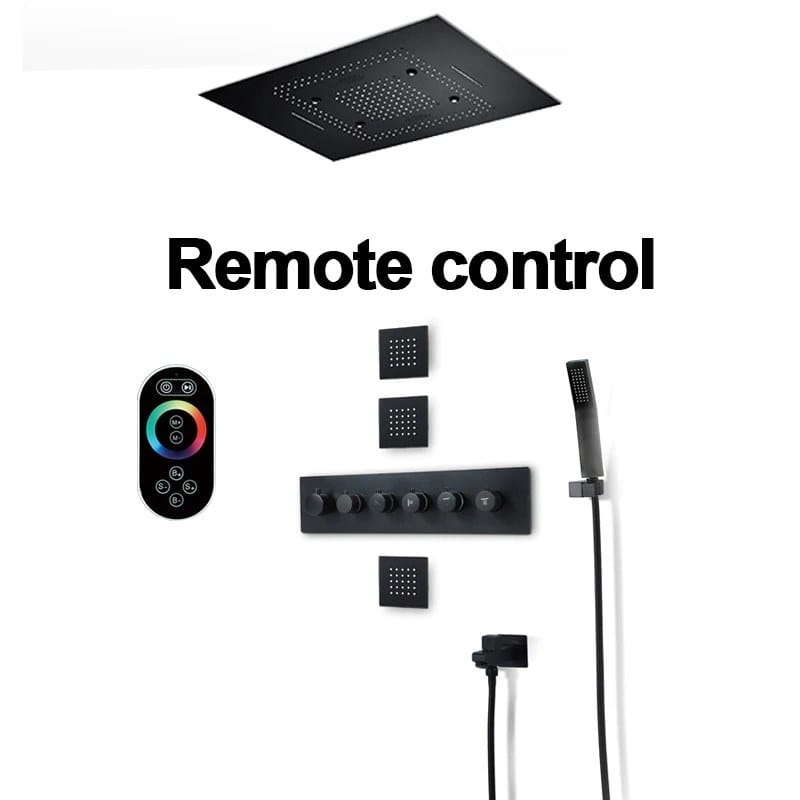 Светодиодный набор для душа из нержавеющей стали с ручным душем Fontana Showers FS1462 ARCH-00063213 - Вид №1