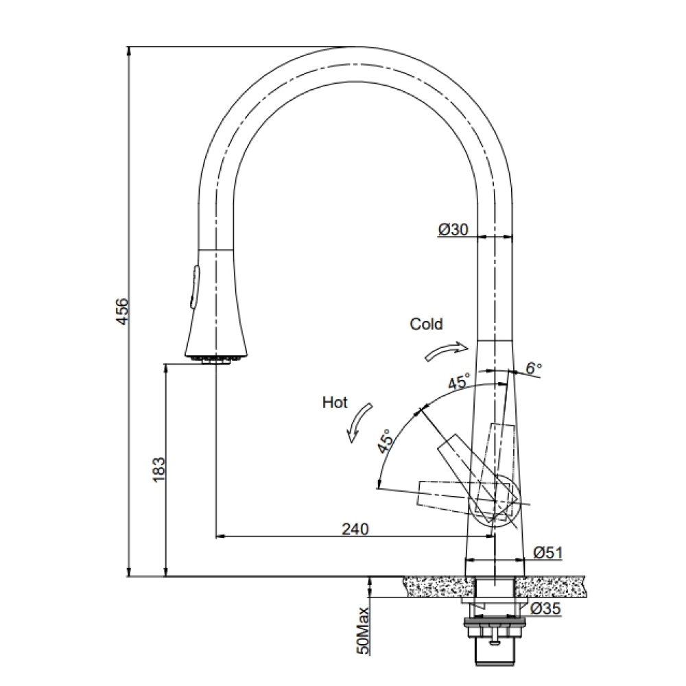 Кухонные смесители Eco Venice SSN-1801P-SS SEAMAN - Вид №1