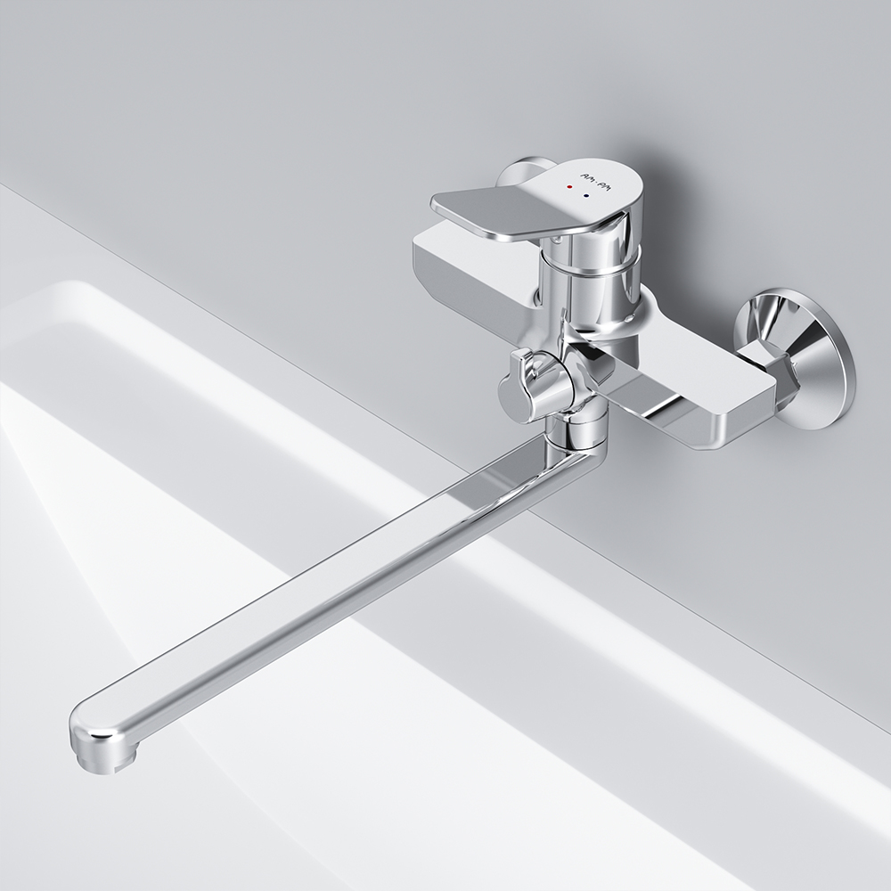 F85A95000 смеситель для ванны и душа излив 300 мм душевой набор хром шт. AM.PM X-Joy  - Вид №2